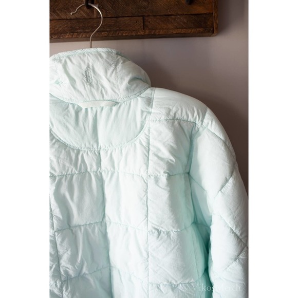 Free People Blue Puffer Jacket with Quilted Design - Picture 6 of 6